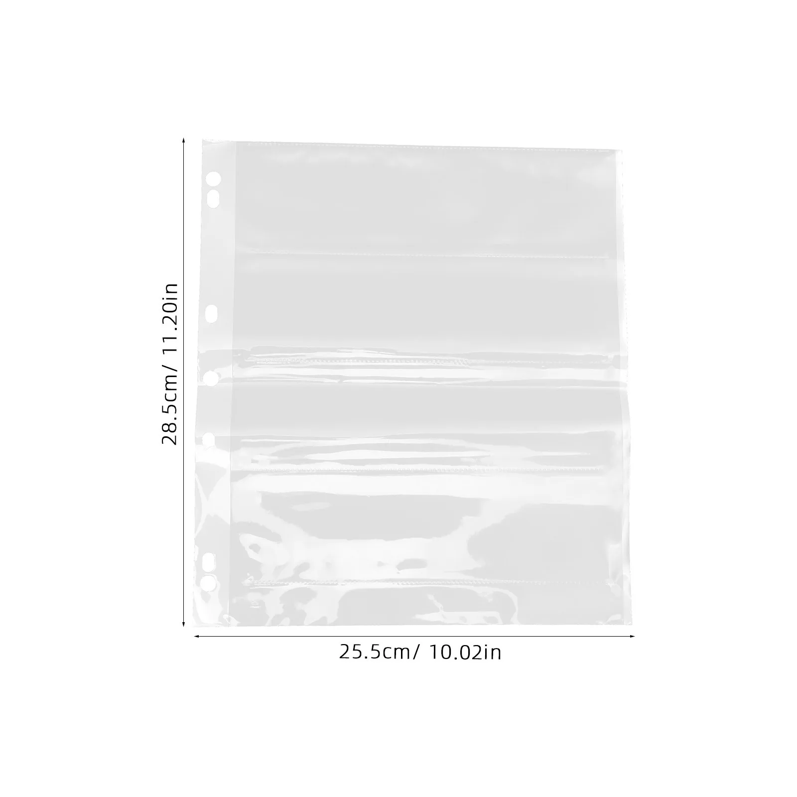 10Pcs Film Negative Bags Waterproof Document Pouches for Photo Negatives Slides Protection Archival Storage Sheets Binder Pages