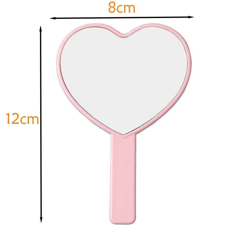 10/5 Pcs Small Love Mirror Portable Heart-shaped Handheld Makeup Mirror  Suitable As A Mini Gift for Ladies Princesses Party