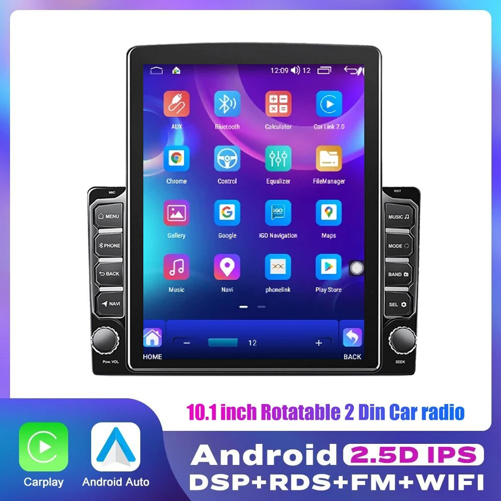 

Wireless Carplay Android 14 Car Radio 9.7" Inch Multimedia for 9" Frame For Tesla Style Screen For VW Nissan Hyundai Toyota LADA