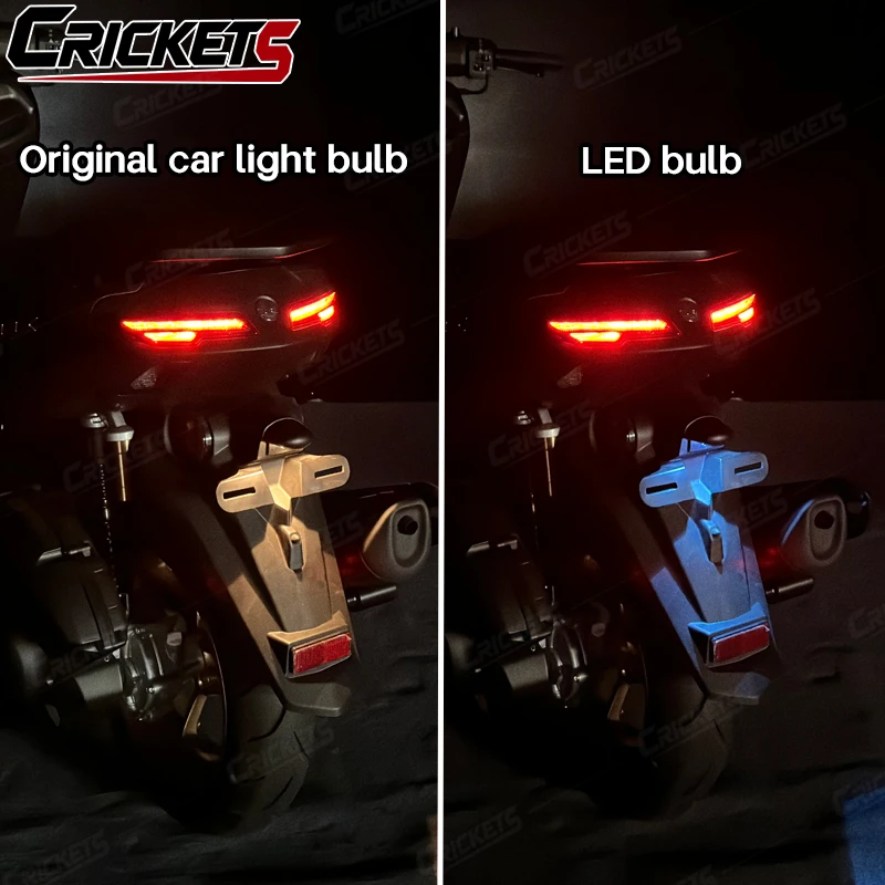 For Yamaha NMAX155 AEROSPORTSX LED license plate lighthigh brightness small plug-in bubble car license plate light