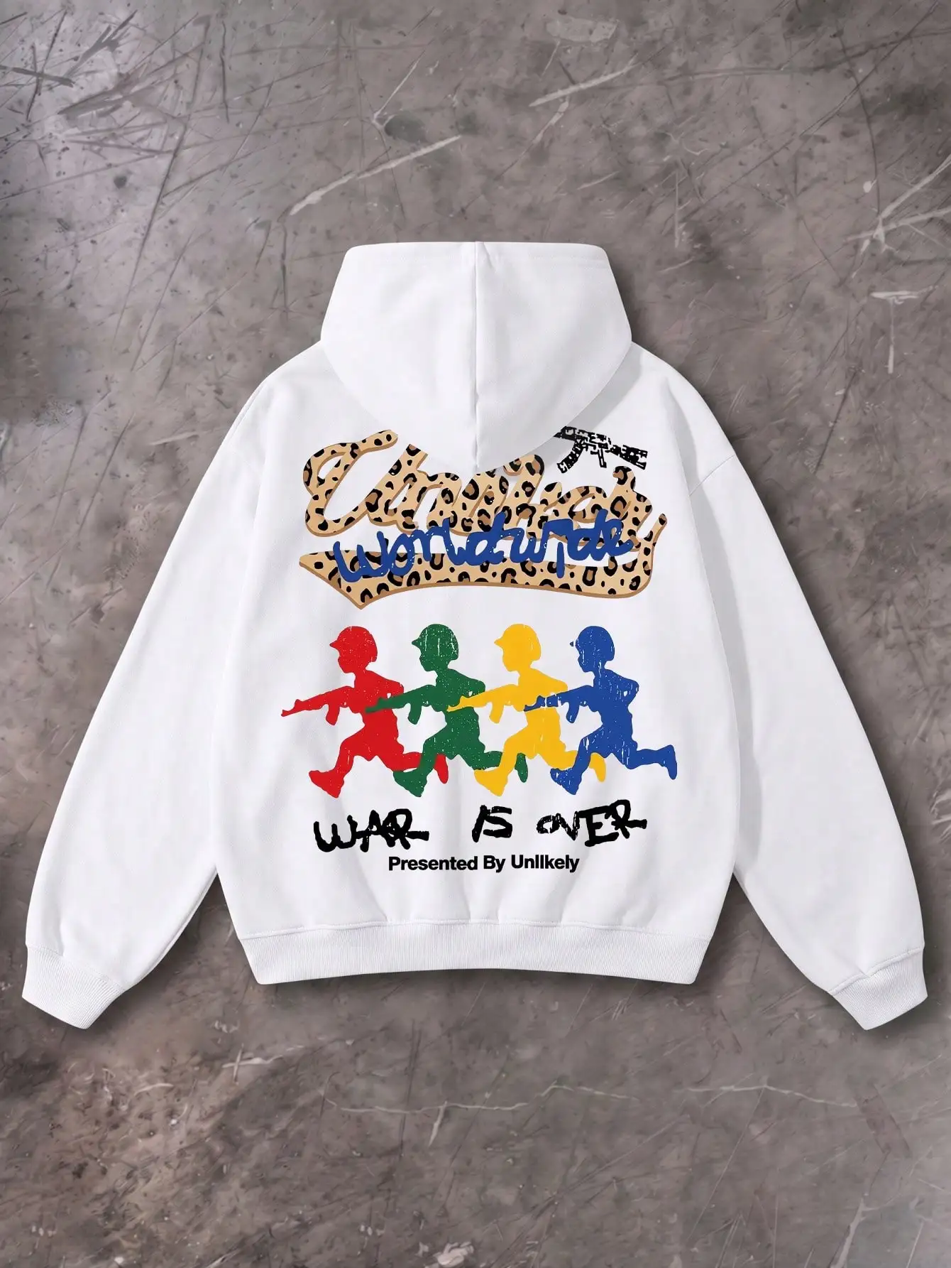 Hoodies Premium Pullover Regular Fit Streetwear Men's Designer Graphic Hoodies Vintage Leopard Toy Soldiers Peace Y2K Cyber Grunge Hoodies