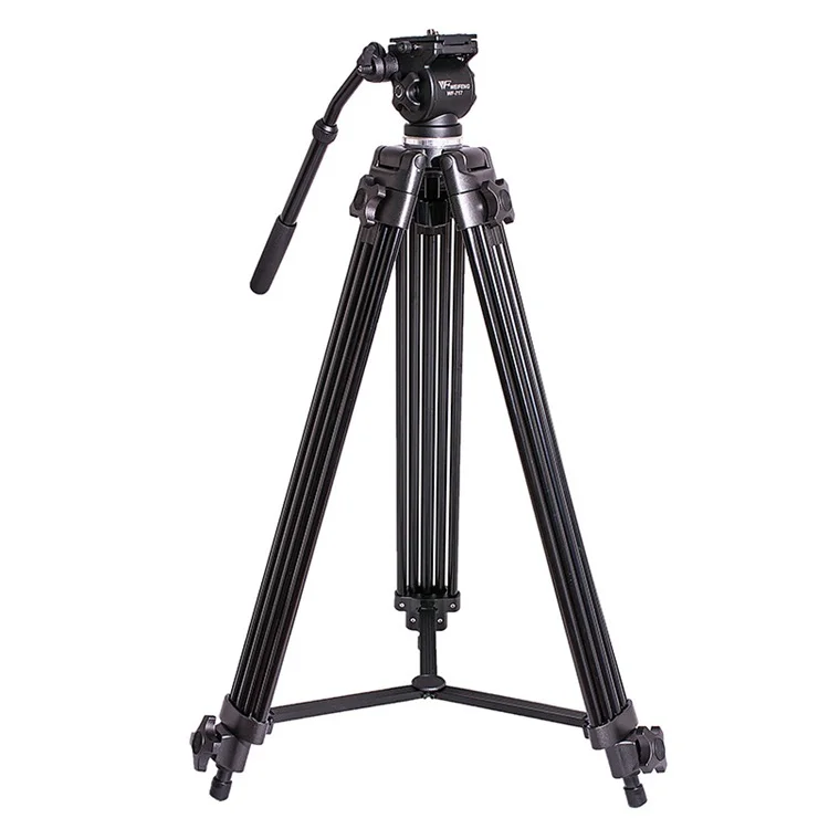 

1.8m WEIFENG 717 Fluid head video tripod dslr camcorder professional tripod 6kg bear weight with Fluid Bowl Pan Head Carry Bag