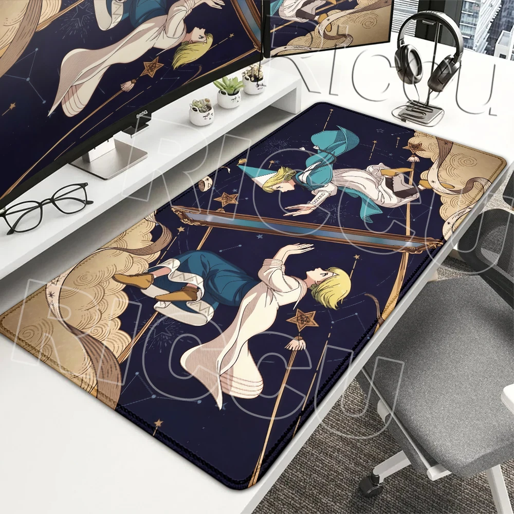 Anime Witch Hat A-Atelier Rubber Mouse Pads Non-slip Base Office Computers Laptops E-sports Gamer Keyboard Protenction Desk Mats