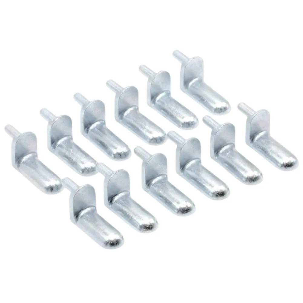 For Home Organization Shelf Support Pins Easy To Install Shelf Pegs Silver Secure Fit Long-lasting Performance