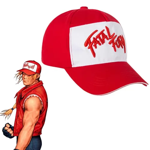 Imagen 1 del producto Gorra de béisbol King of Fighters Fatal Fury Terry Bogard Cosplay bordado sombrero ajustable gorras deportivas Unisex regalo Boxer Prop