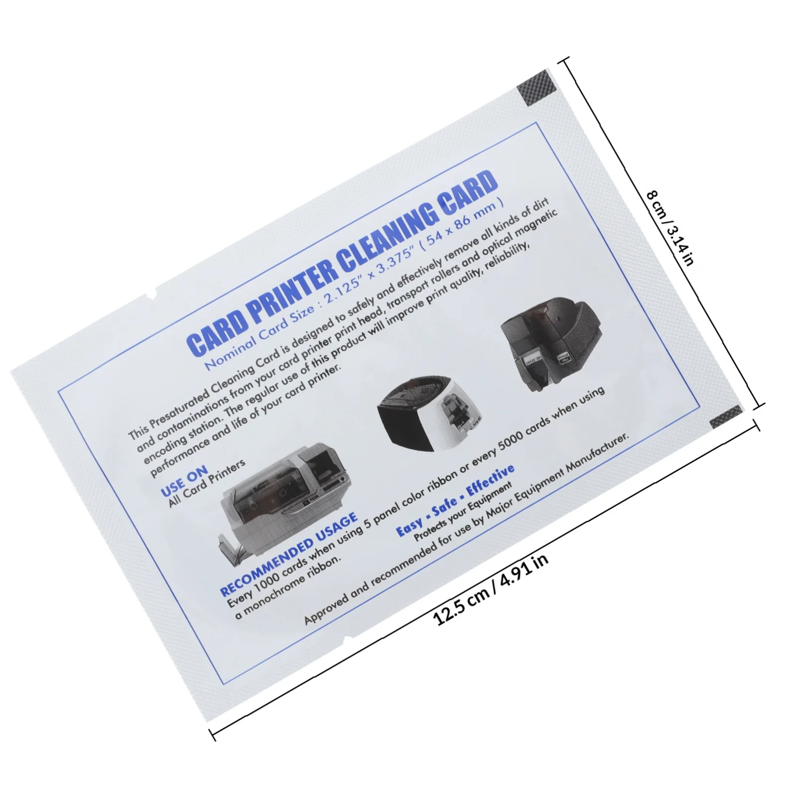 10Pcs Cleaning Card Reusable Magnetic Head Cleaner for Pos Terminals Effective Contaminant Removal Cleaning Card