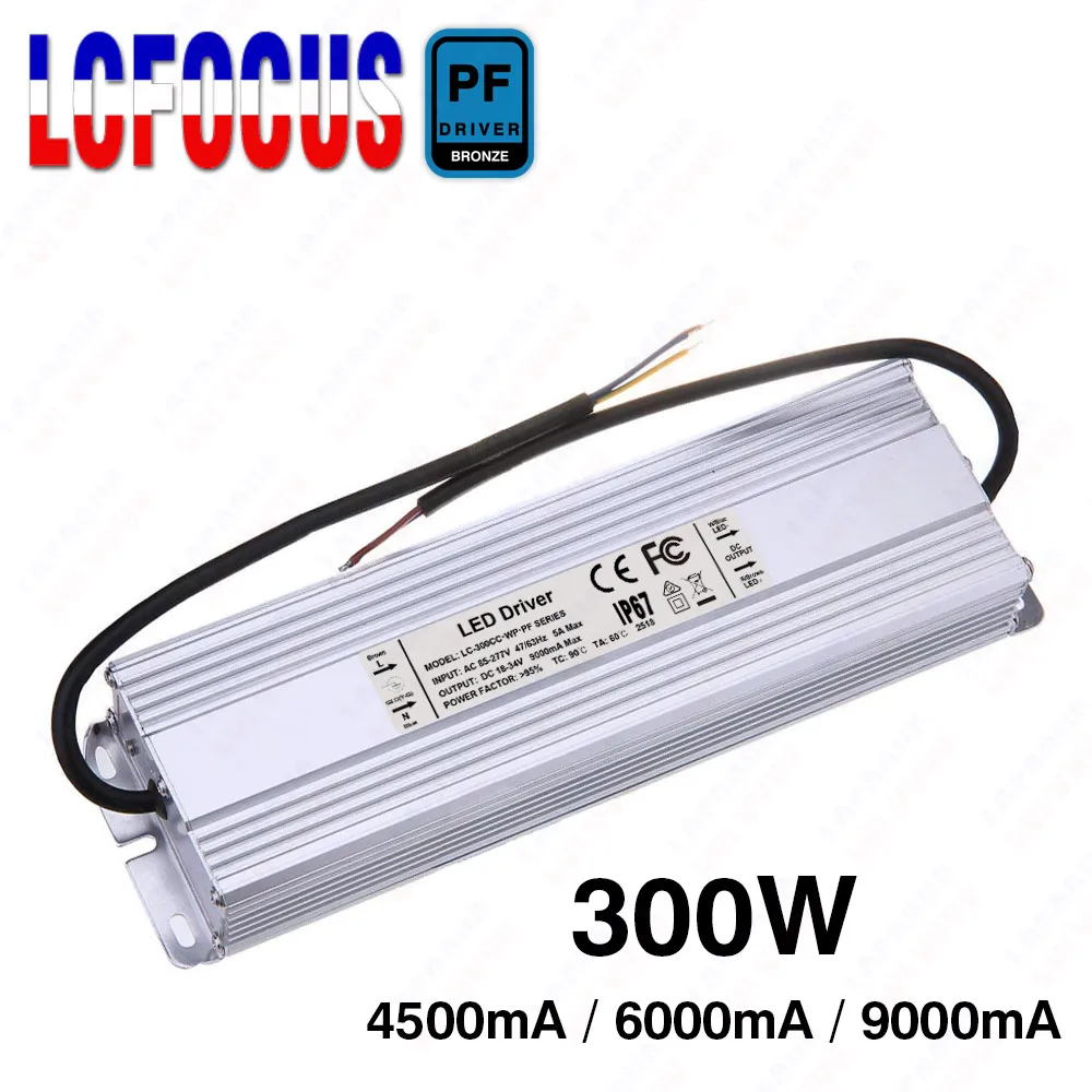 

300W LED Driver 9000mA 6000mA 4500mA 3000mA 9A 6A 3A For 200 240 250 280 300 W Watt COB Chip Lighting Transformers Power Supply