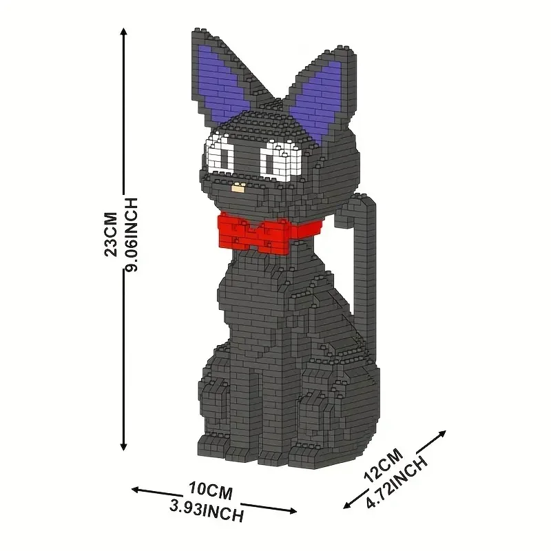 ชุดบล็อกอาคาร Shiba Inu หรือ Black Cat ที่มีเสน่ห์ โมเดลสัตว์เลี้ยงที่น่ารื่นรมย์สําหรับอิฐสัตว์สร้างสรรค์สําหรับเด็กผู้หญิงของขวัญวันหยุด