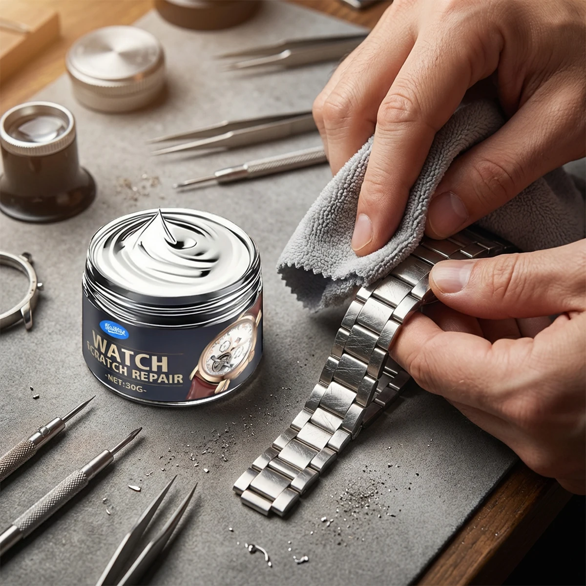 Pasta Polidora para Relógios: - Luxury Watch Cleaning Kit avaliação e preço