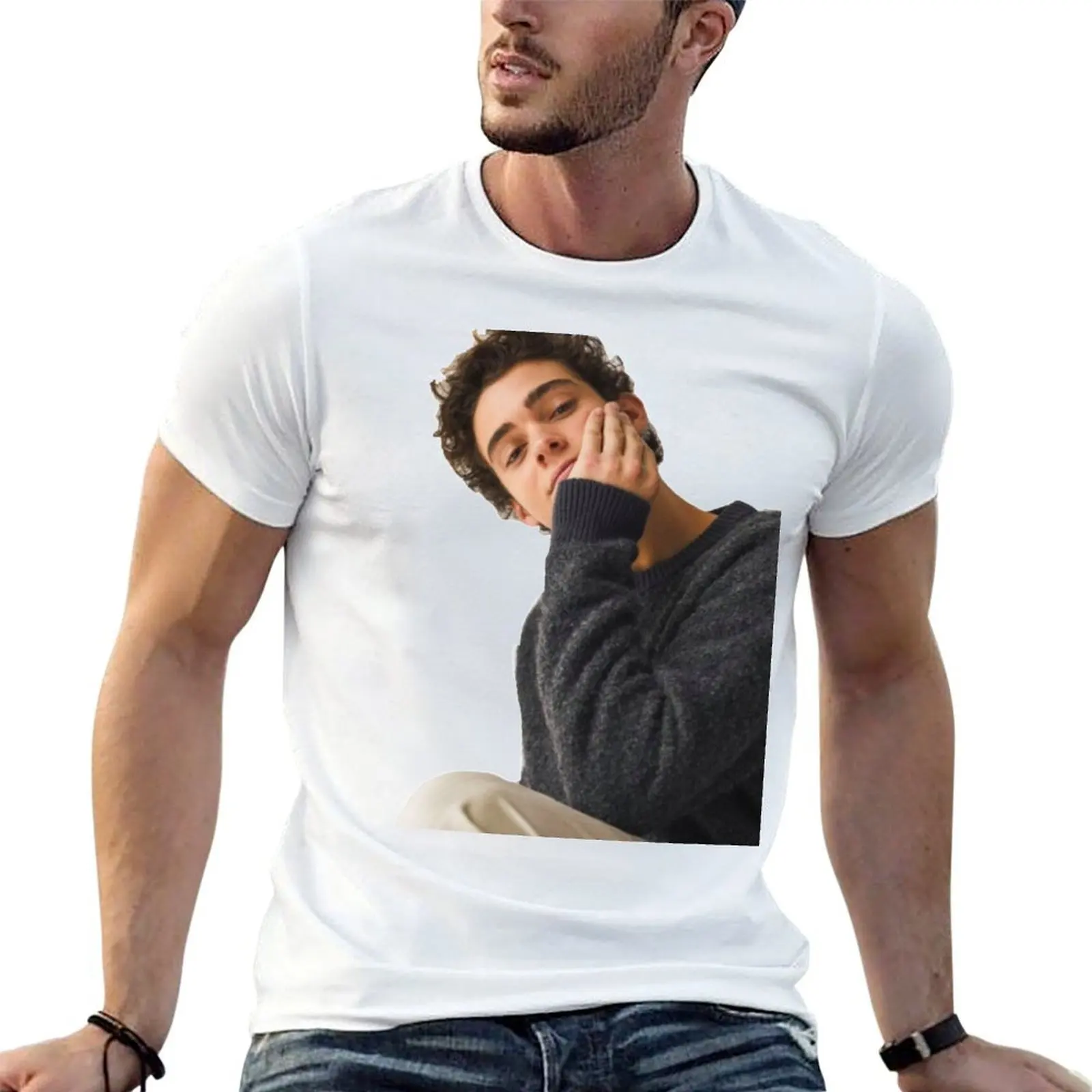 Joshua Basset T-Shirt rapper graphic tees blue archive sweat shirts, men