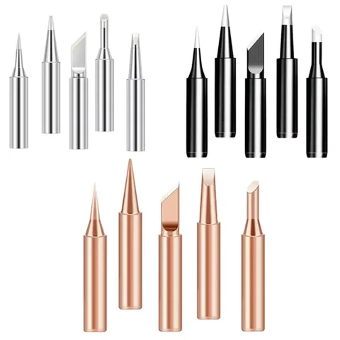 5 pieces of soldering irons with a 900M iron head set, hot bare copper electric iron heads