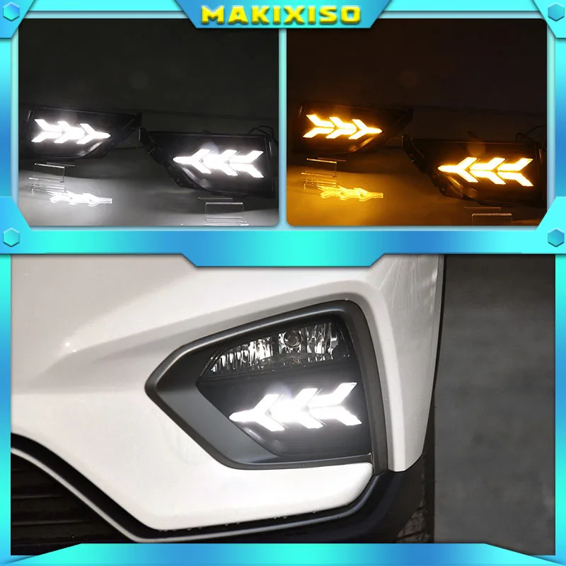 

2Pcs For Geely Boyue Proton PRO 2019 2020 Car LED Daytime Running Light Fog Lamp Frame Fog Light