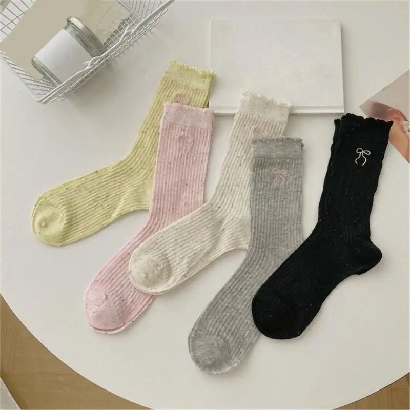 Winter Cashmere Wool Women Socks Casual Japanese Fashion Solid Color Thicker Long Sock Girls Thermal Warm Crew Sock