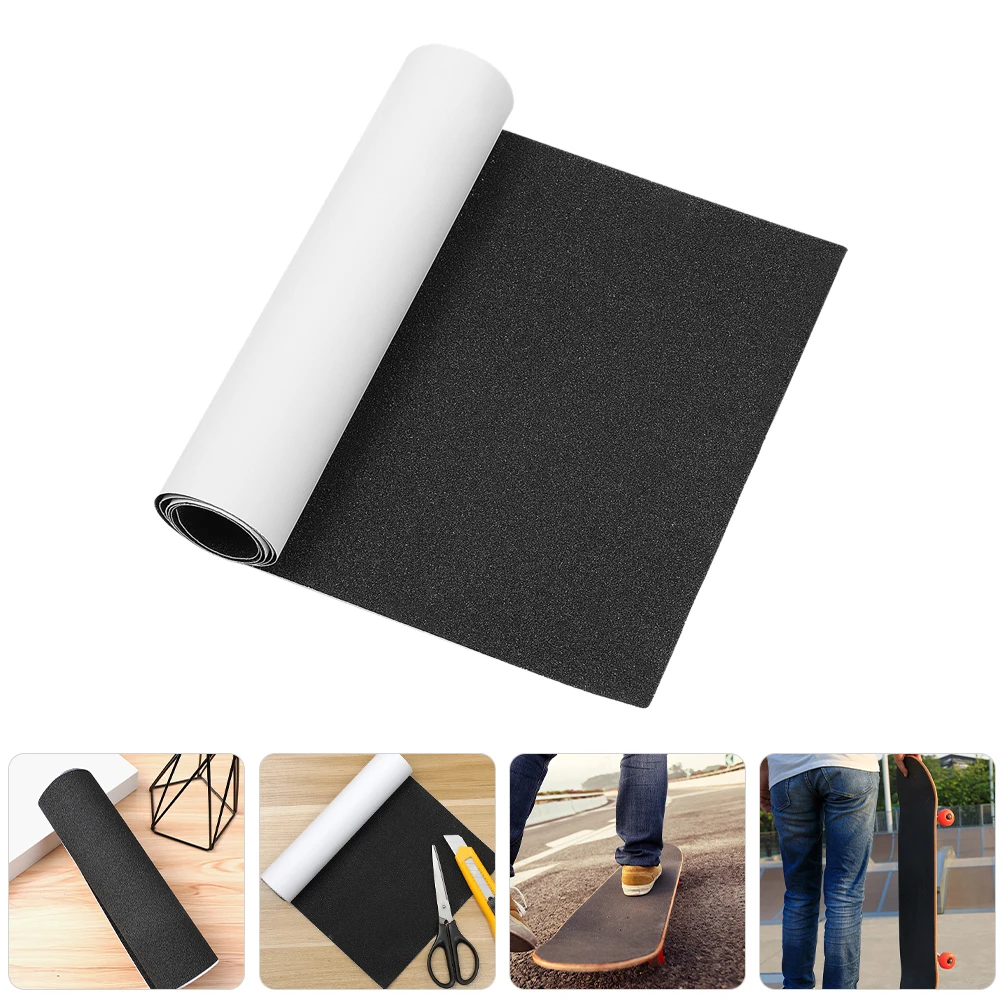 스케이트 보드 사포 테이프 스쿠터 페달 그립 테이프 전기 스티커 채우기 다기능 AntiSlip PVC 내구성 깨끗한