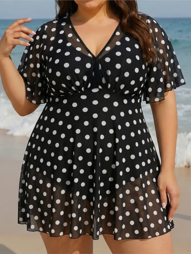 Übergröße High-Waist Bikini Damen Push-Up Große Größen Badeanzug 2026 Sommer Mujer Große Größen Bauchkontrolle Bademode Bikini-Sets