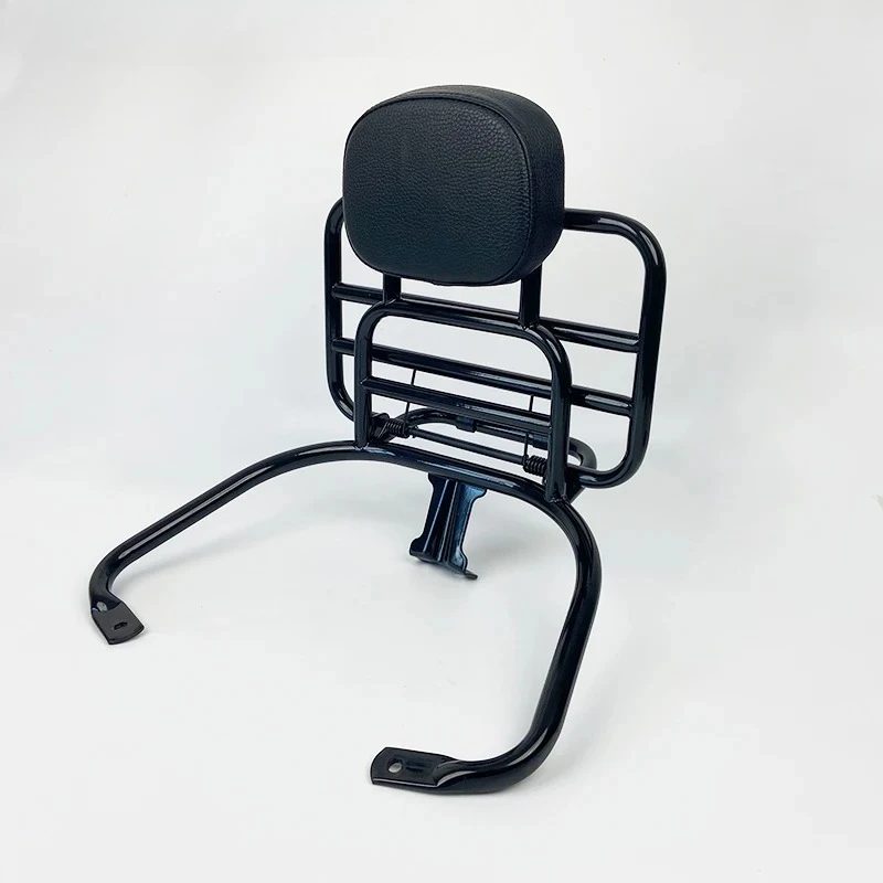 2026 Upgrade Motorcycle Accessory New Design Rear Storage Rack with Chrome Painted Backrest Stainless Steel Front & Rear Fenders view 2