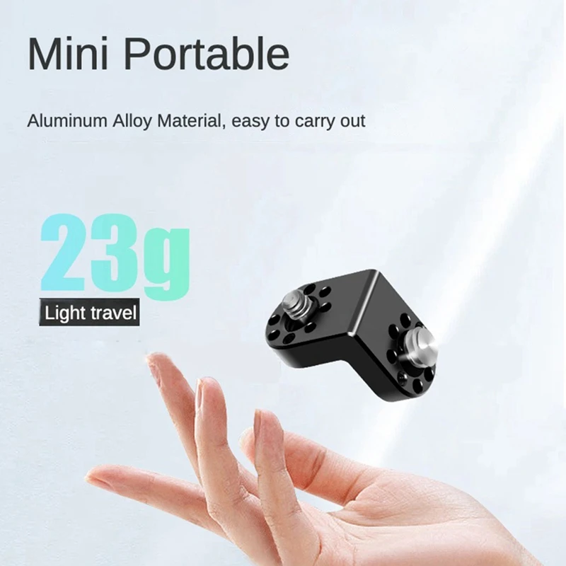 محول مثبت بزاوية يمنى لشاشة ترايبود ، نقل فيديو ، قفص كاميرا DSLR ، تمديد لولبي ، صورة 90 درجة ، ، ،