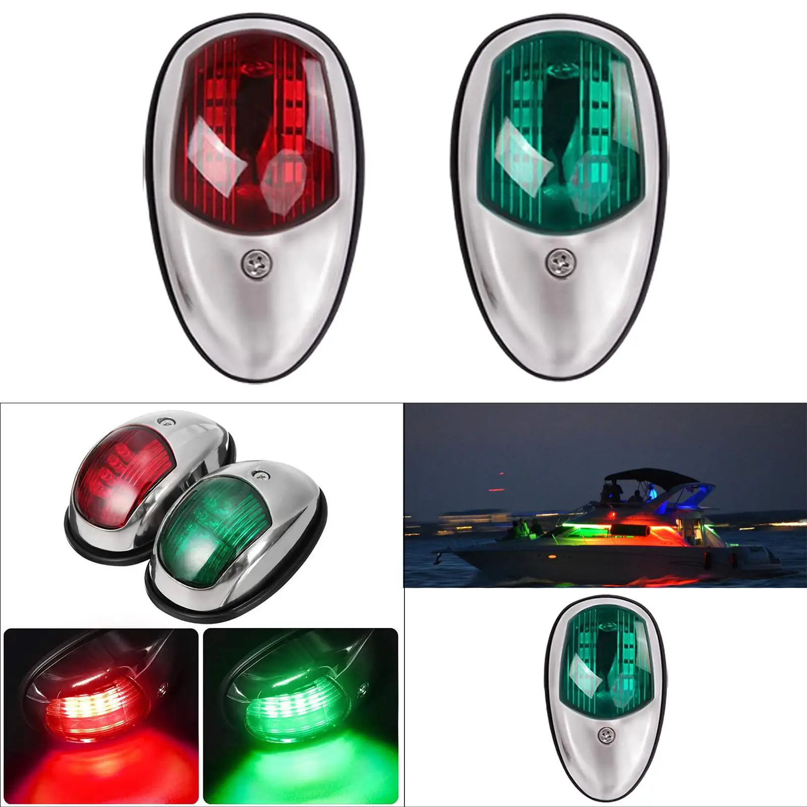 

Навигационный фонарь для лодки IP66 Водонепроницаемый аксессуар для лодок Jon Boats Pontoon