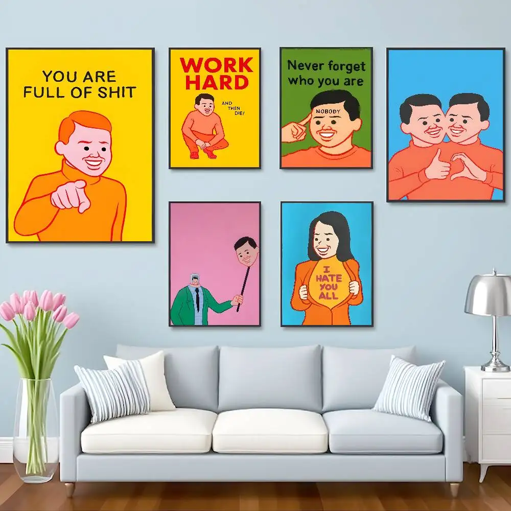 Joan Cornella Art Poster HD Self-Adhesive Waterproof Posters Versatile Decor for Homes Bars Hotels More