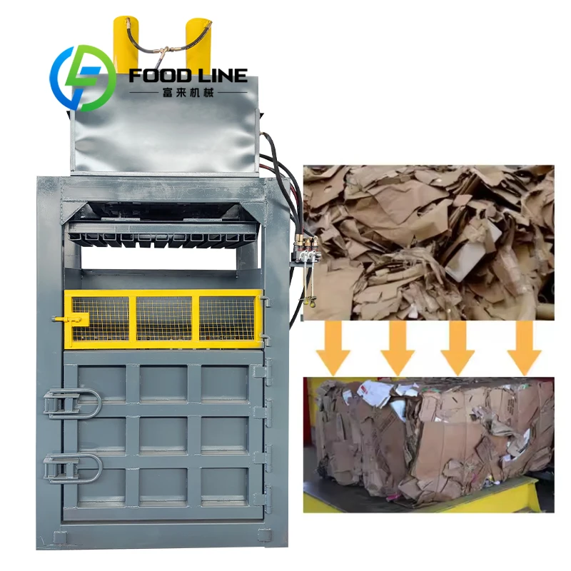 

Low Noise Vertical Hydraulic Baler Optimized Hydraulic Circuit Stable Running For Indoor Workshop And Urban Recycling Centers