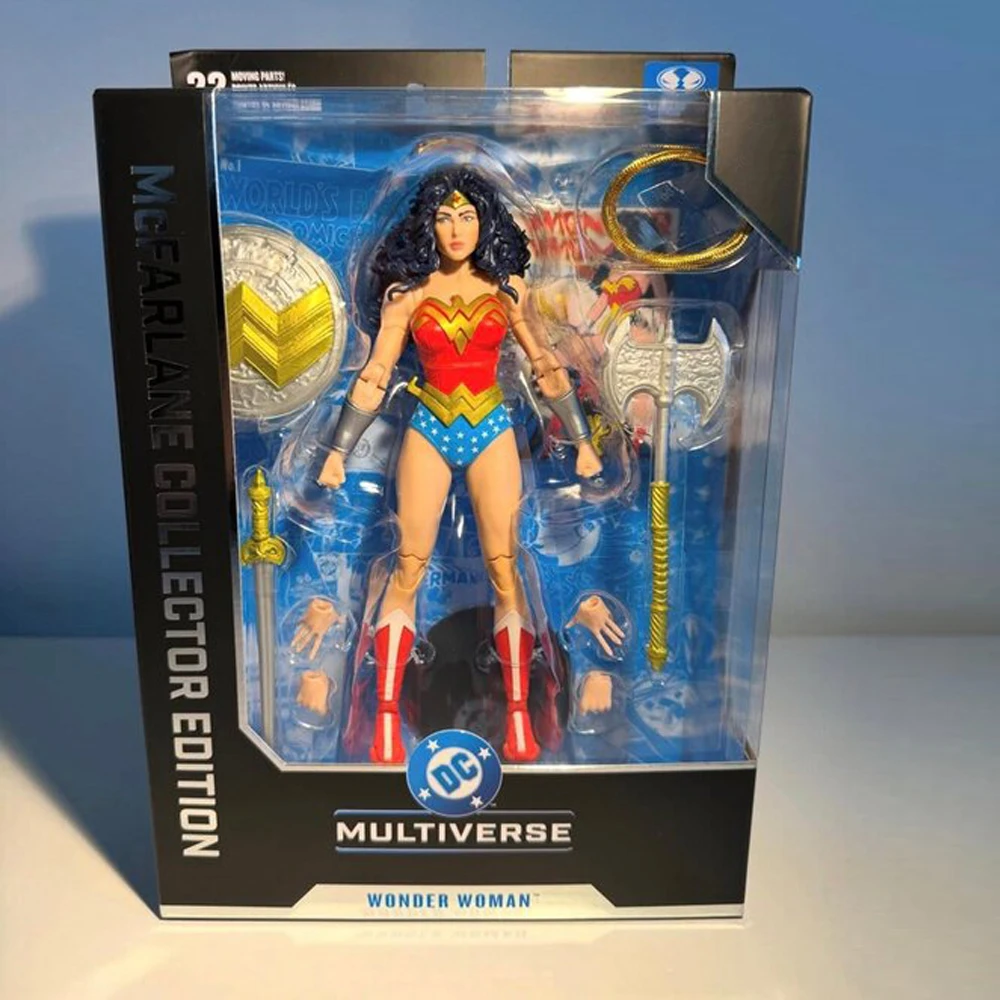 McFarlane Toys DC Mcfarlane Wonder Woman Edición Coleccionista de los 80 Figura de Acción Deluxe de 7 Pulgadas Wv15 # Kit de Garaje para Muñecas Modelo 61