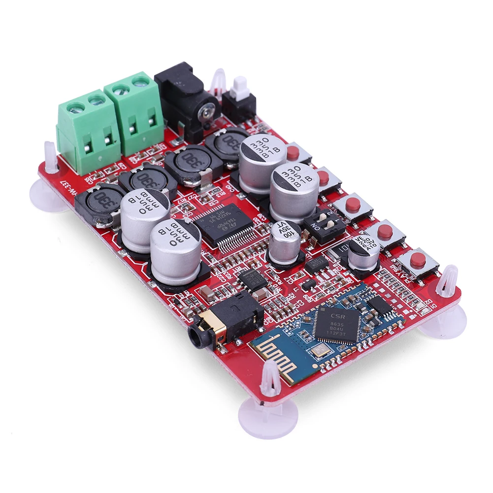 TDA7492P Digital Music Amplifiers Module with 3.5mm Output Bluetooth-compatible CSR4.0 Wireless Audio Receiver for DIY Speakers