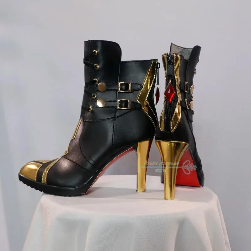 أحذية بيرو جينشين إمباكت التأثيرية أحذية أنيمي لعبة كوس أحذية كوميك أرليكينو التأثيرية أحذية الدعامة لحفلات الهالوين