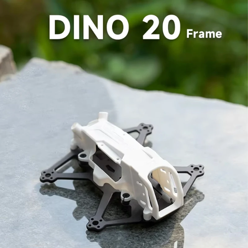 DeepSpace DINO20 2 Inch Lightweight Carbon Fiber FPV Frame, Indoor & Outdoor Quad Frame Compatible with DJI O4 / O4 PRO