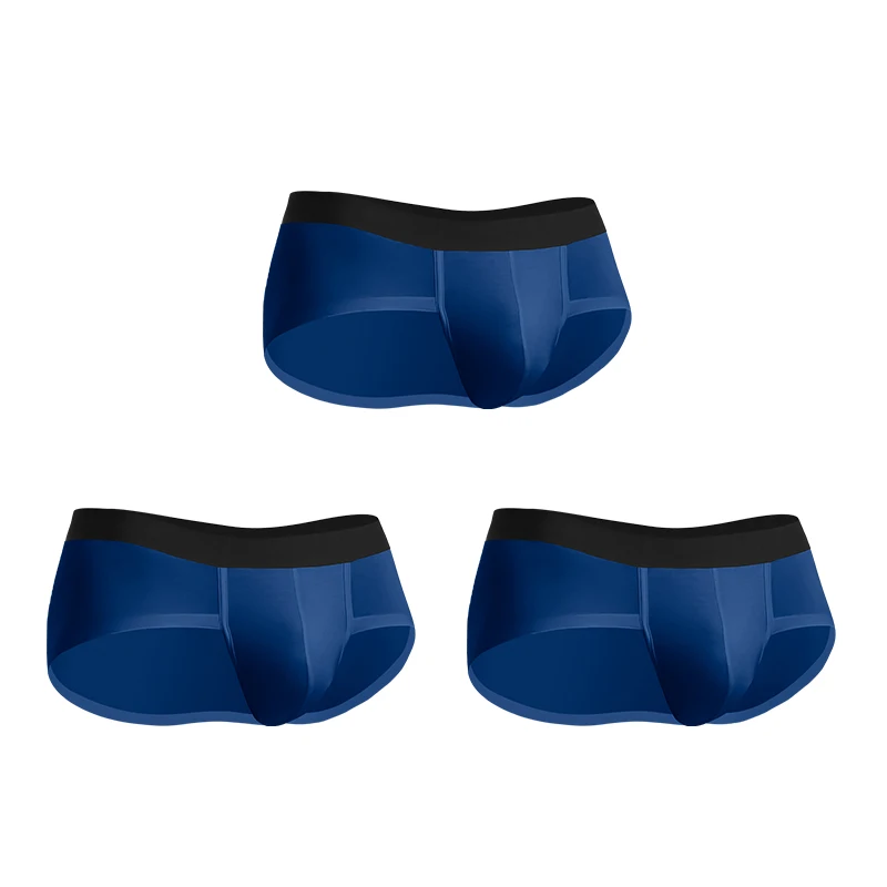 

3 шт. мужское нижнее белье, трусы с U-образной выпуклой сумкой, летние молодежные модальные сексуальные дышащие бесшовные трусы