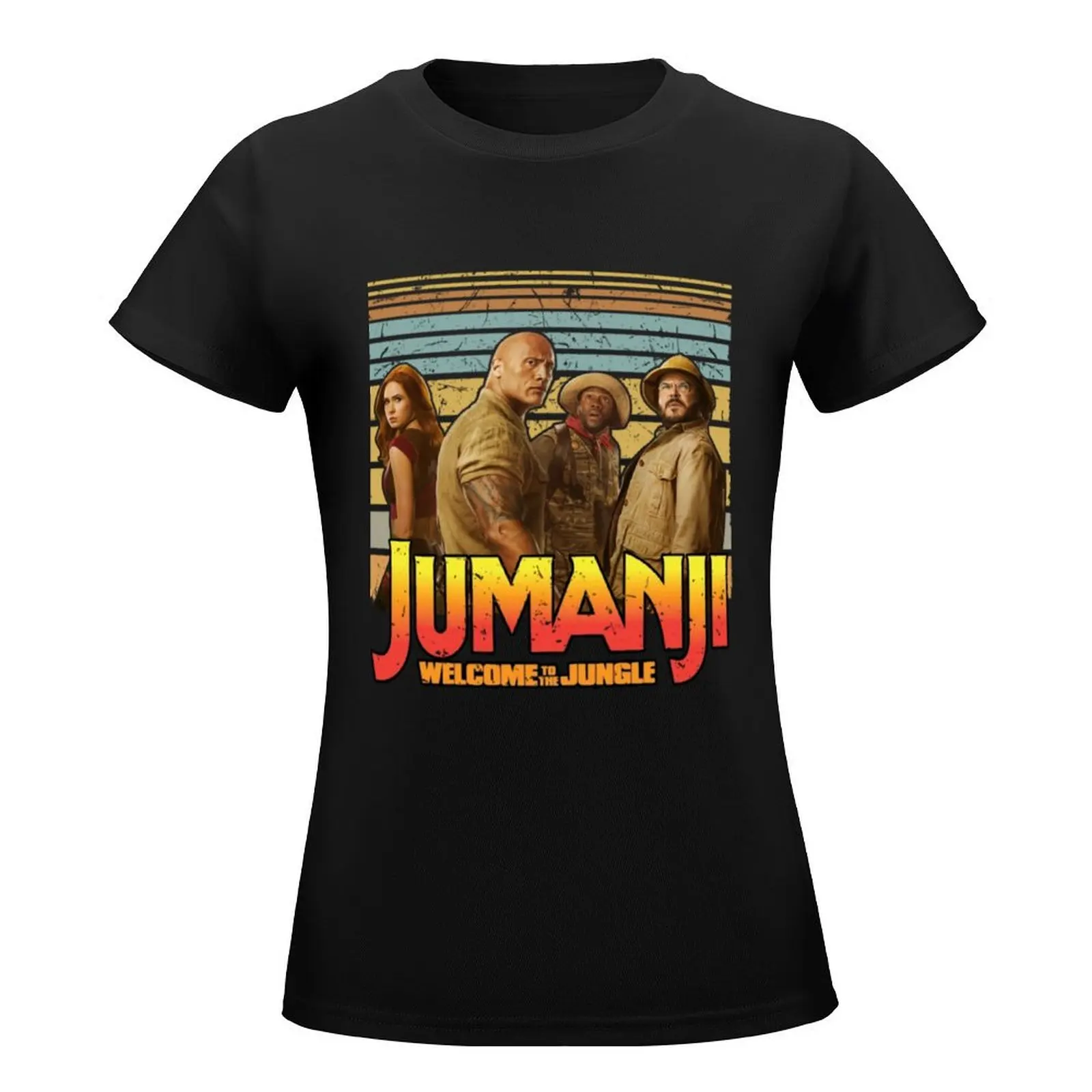 Jumanji T-Shirt lady clothes funny customs design your own vintage clothes workout shirts for Women loose fit