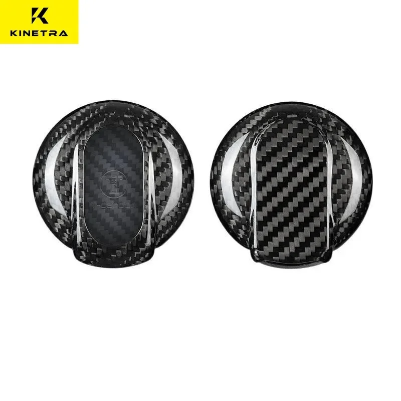 Para BMW Mini F56 F55 F54 fibra de carbono Real funda para mando a distancia con ventilación de aire accesorios para coche