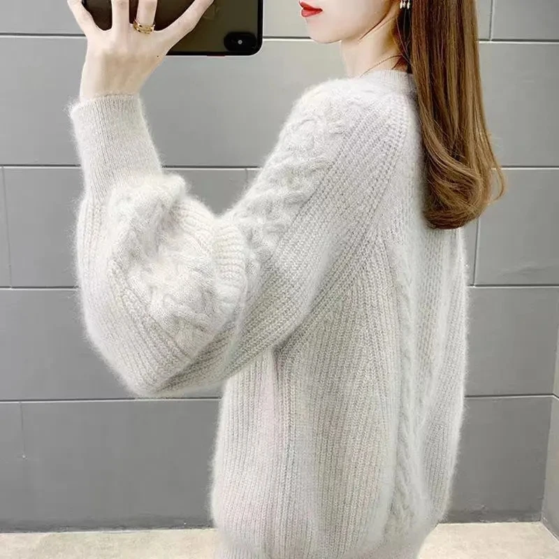 Women Sweater O-neck Autumn Winter Basic Pullover Warm Casual Pulls Jumpers Korean Fashion Spring Knitwear Bottoming Shirt