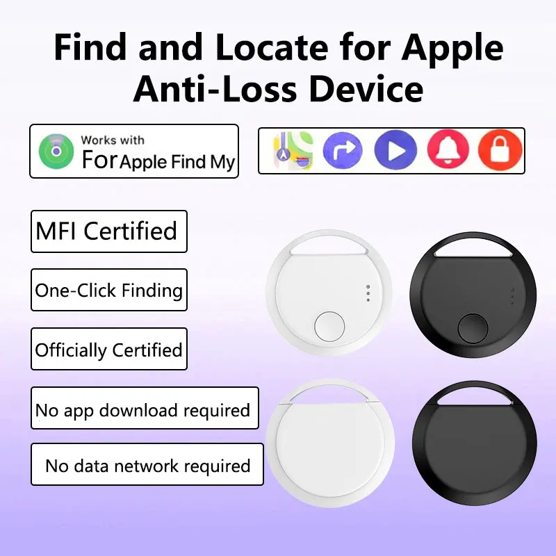 

Миниатюрное устройство для отслеживания, совместимое с приложением Apple Find My, смарт-метка для ключей, детский GPS-трекер, устройство для поиска потерянных вещей, умный Bluetooth-трекер для iOS.