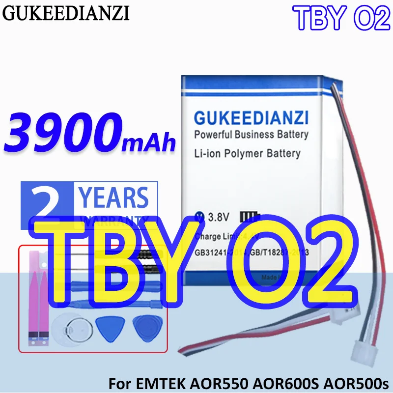 

High Capacity GUKEEDIANZI Battery TBY O2 (AOR500-S) 3900mAh For EMTEK AOR550 AOR600S AOR500s