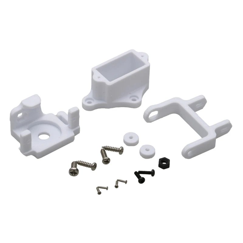 1Set Dual Servo Gimbal Bracket 3D Printed Camera Pan/Tilt Stand with 2PCS Metal Steering Gear for Fixed Wing Airplane FPV Drone
