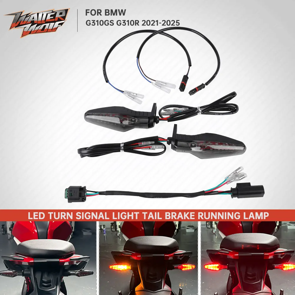 

Motorcycle Integrated Tail Brake Turn Signal Light For BMW G310R G310GS G310 R/GS 2021-2025 Rear Flasher Indicator Driving Light