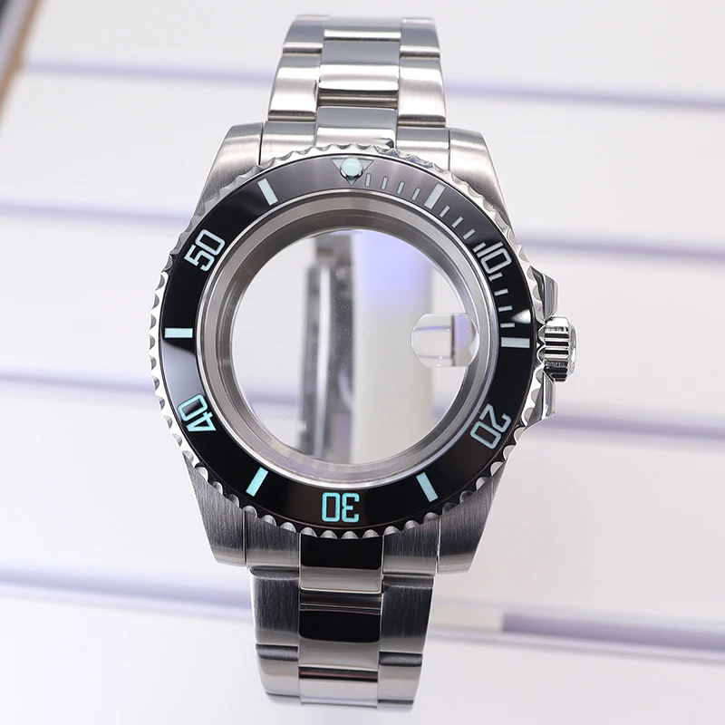 Obudowa do zegarka typu diver 40mm 20ATM, bransoleta, bezel C3, szkło szafirowe, pasuje do mechanizmów NH35, NH36, NH34, NH38, 8215, Eta2824, części i akcesoria do zegarków SUB.