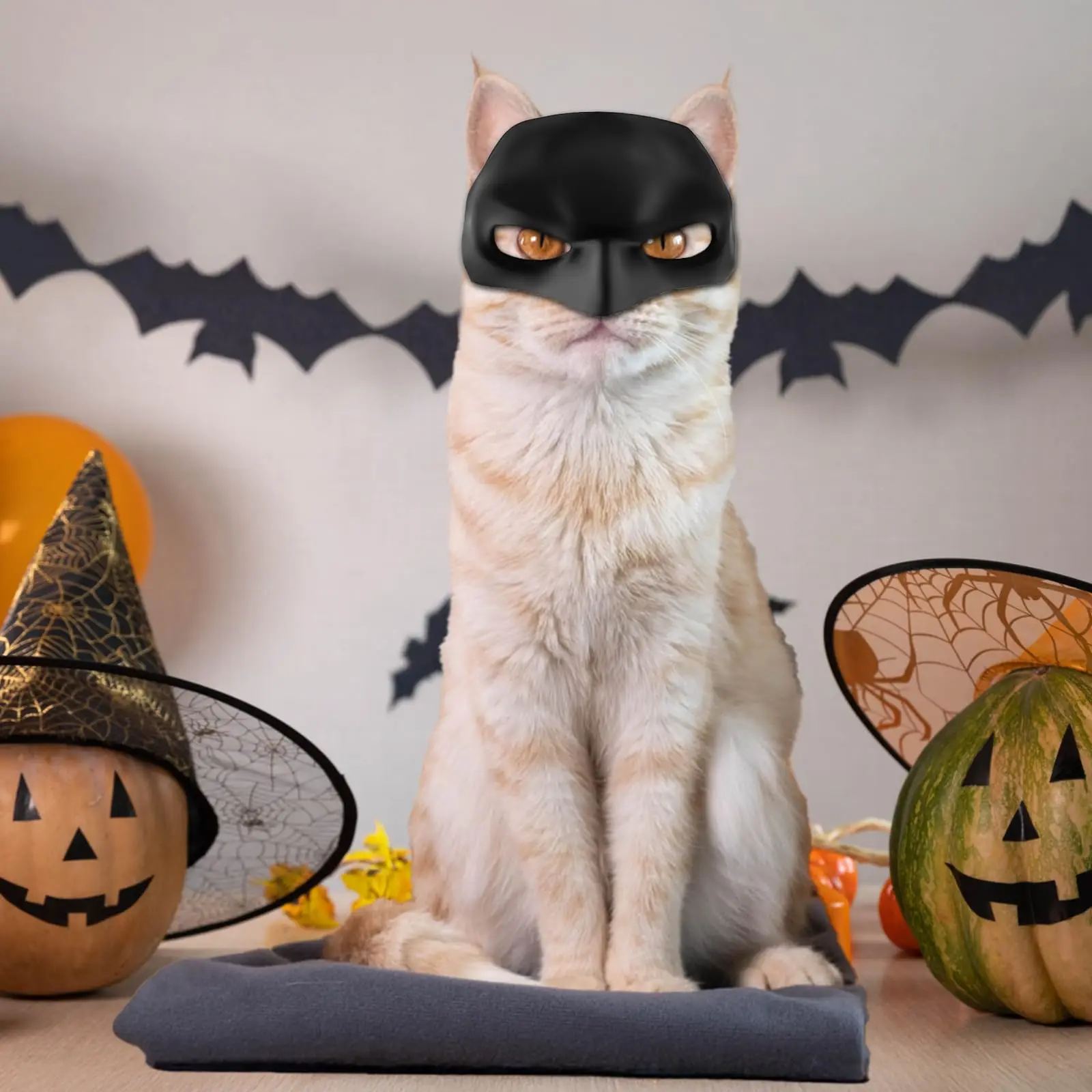 قناع القط التنكري، قبعة القط التنكرية، قناع القطط لحفلات الهالوين، إكسسوارات أزياء القطط المضحكة