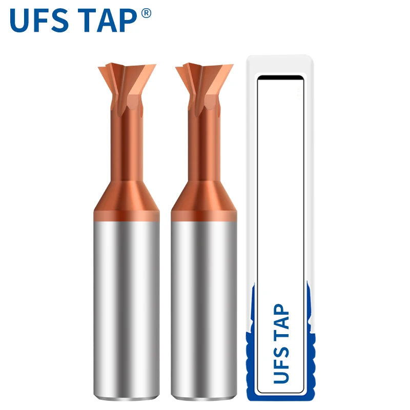 Utensile CNC per fresa a coda di rondine in metallo duro UFS 30 55 60 75 90 120 gradi Utensile per lavorazione dell'acciaio al tungsteno per fresa in metallo 1mm-20mm