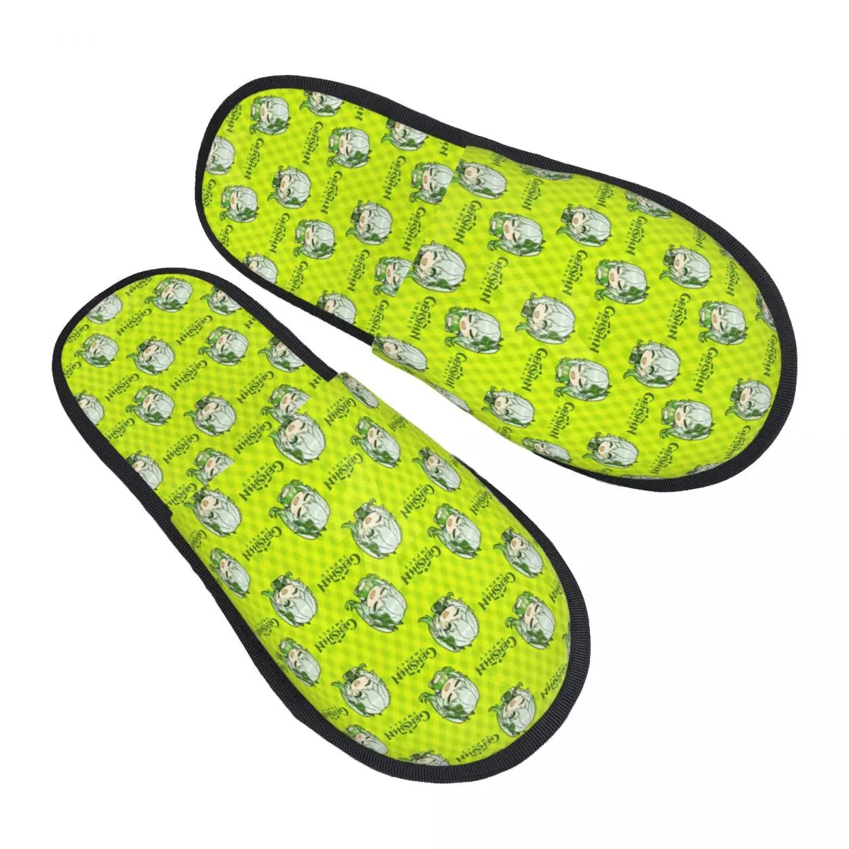 

Custom Animes G-Genshines Cartoons Guest Slippers for Bathroom Women Comic House Slipper