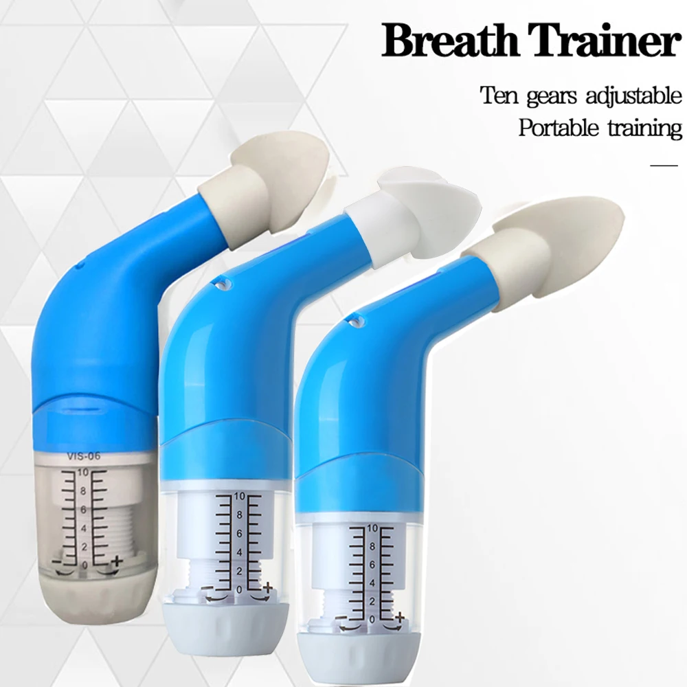 Lung Breathing Trainer Inspiratory Expiratory Muscle Exerciser Drug-Free Respiratory Therapy Pneumonia Breath Training Device