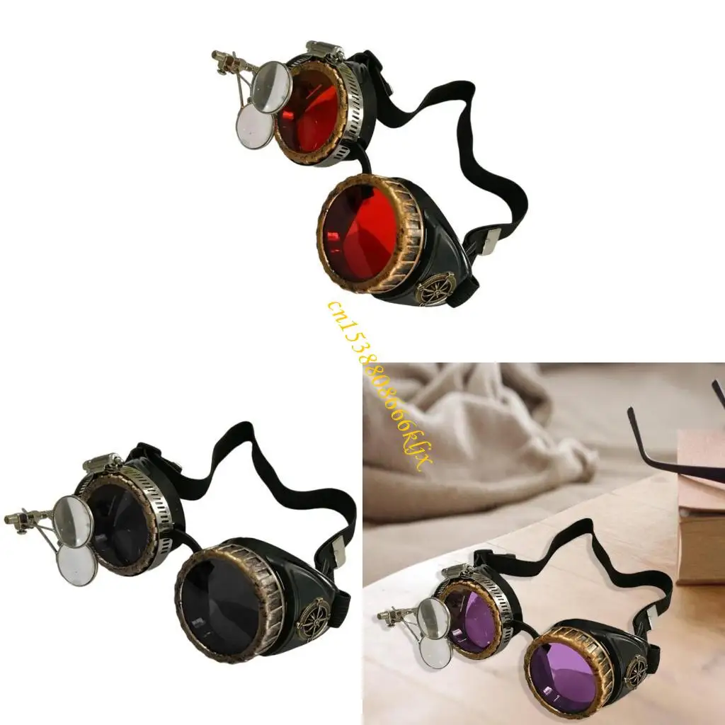 

Стимпанк викторианские очки Goggles, винтажный стиль очков, вечеринка, косплей 066c