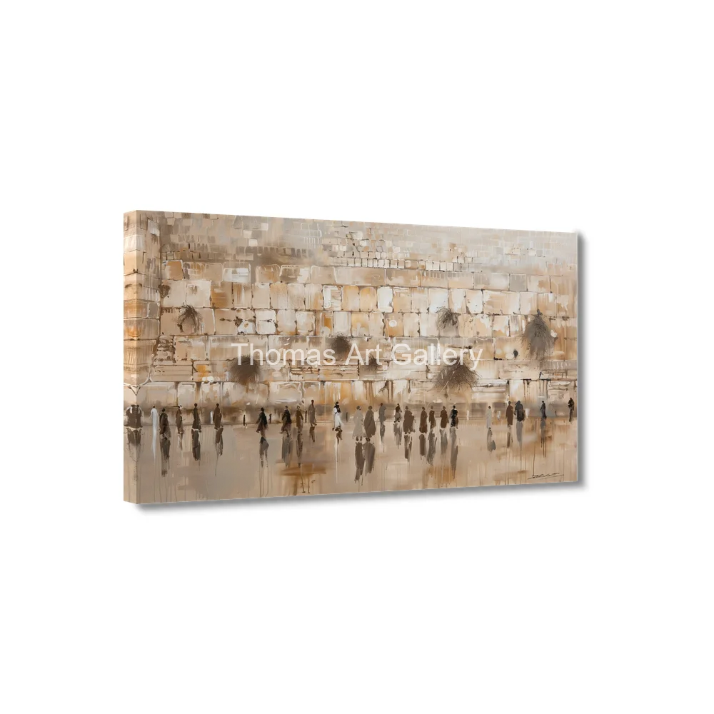 Jerusalem Canvas Prints Framed Wall Art Western Wall Kotel Painting HD Printed Posters Jewish Picture Living Room Decor Beige