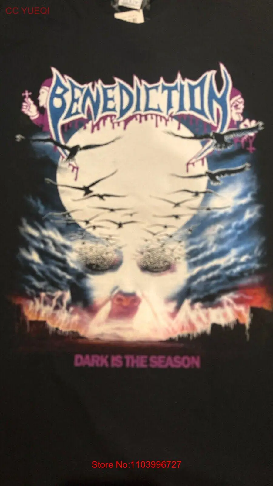 Benediction Dark Is The Season T-Shirt Size XL Death Metal