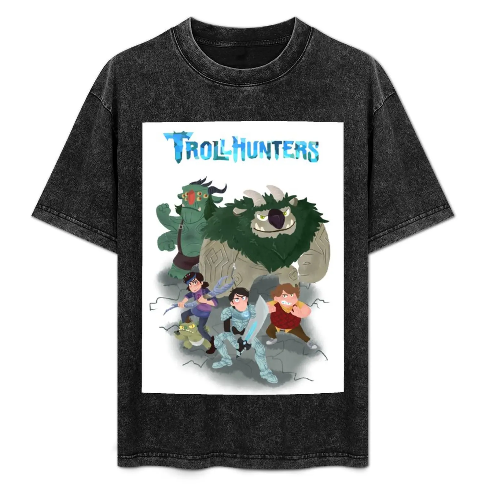 TrollHunters T-Shirt designer shirts plus size clothes shirts graphic tees summer tops plain black t shirts men