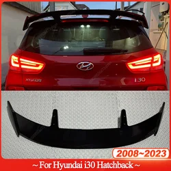 Rear Roof Spoiler Cap Rear Trunk Roof Lip Spoiler Wing Car Rear Lip Cover For Hyundai i30 Hatchback 2008-2023 ABS Bodykit Tuning