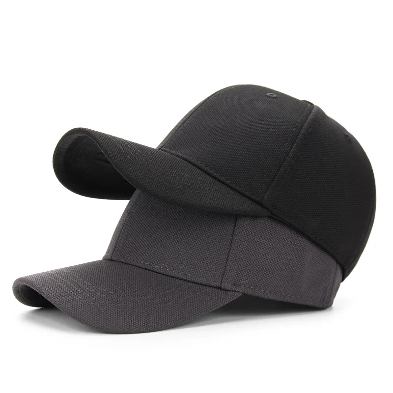 Brand Mens Full Closed Baseball Cap Causal Plain Color 6 Panels Polyester Stretchy Caps Gorras Bone Male Trucker Hat Casquette