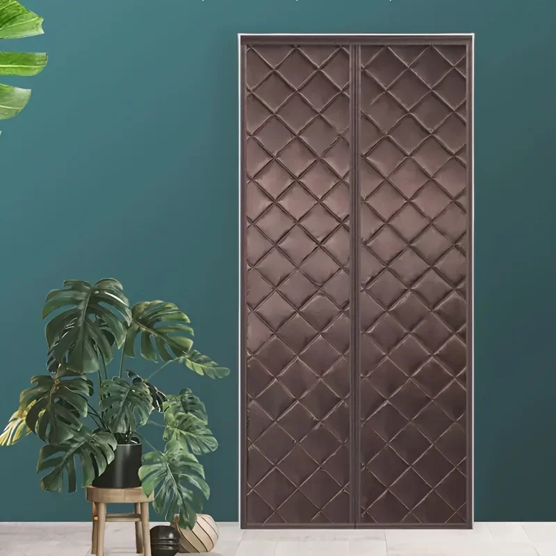 Winter Magnetic Door Curtain, Cold-proof Thermal Insulated Warm Door Screen For Home Entrance Heat Retention And Indoor Wind