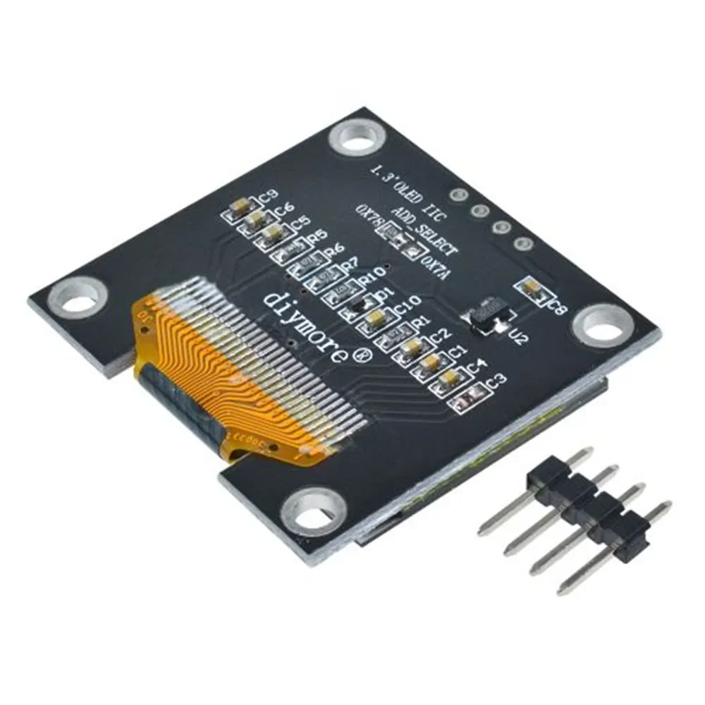 1.3 inch 1.3 inch OLED LCD Display module 4 pin 7 pin IIC SPI interface SH1106 Chip 128X64 LCD display board with Pin head