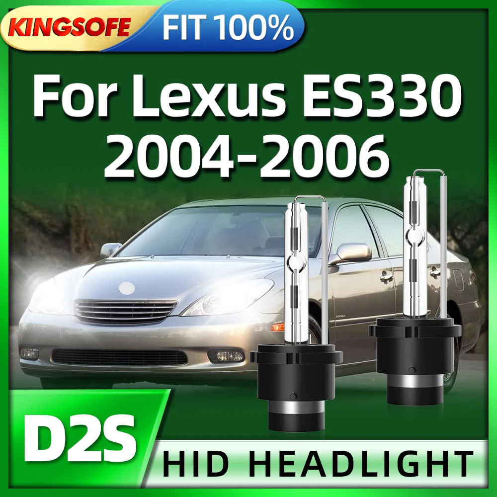 

KINGSOFE 2pcs 35W D2S Xenon HID 6000K Car Headlight Headlamp Auto Light Replacement Original Bulb For Lexus ES330 2004 2005 2006